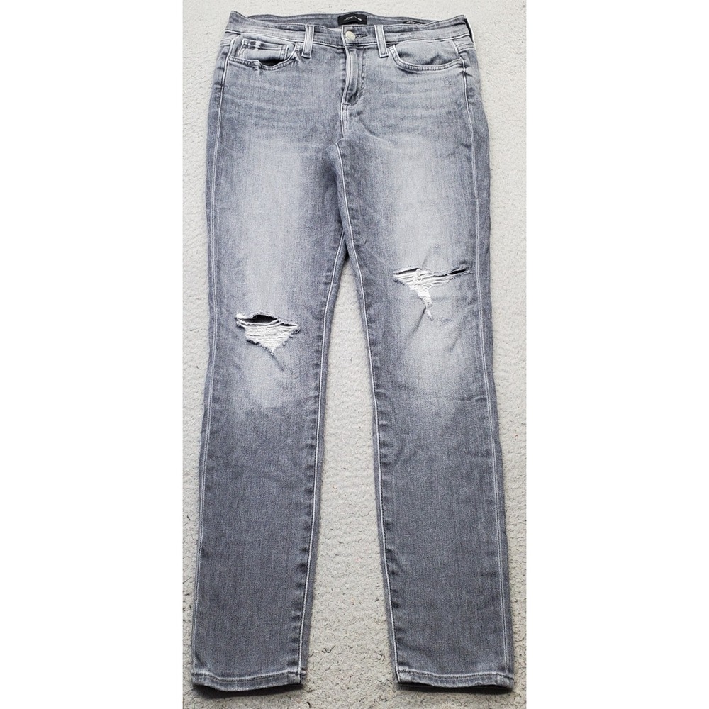 Joe's The Icon Flawless Skinny Jeans Womens 27 Gray Denim Distressed Streetwear